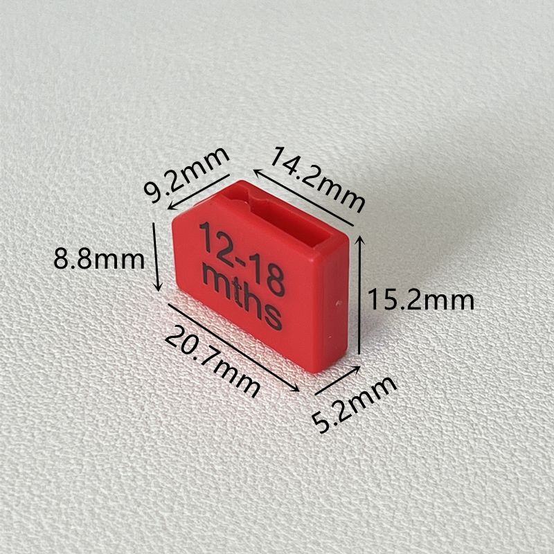 Flat Trapezoid Size Tags Marker for Garment Plastic Hangers-YHCM13