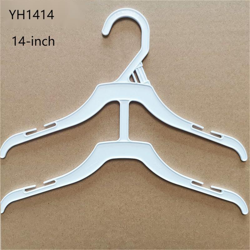14-inch double-layer space-saving children plastic clothes hangers-YH1414