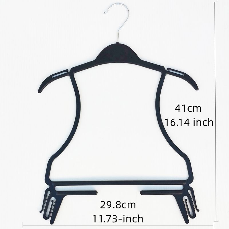 new style children's one-piece suit black plastic hanger-YH230
